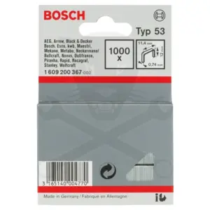 Tűzőkapocs 53-as típus - 12 mm 1000 db - Bosch