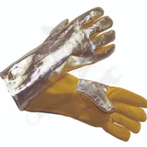 Kesztyű hegesztő, hő-lángálló - aluminizált marhabőr+kevlar "10.5"- (50WEGK1410)