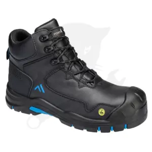 Munkavédelmi bakancs Apex Mid S3S ESD HRO SR SC FO fekete 43-as