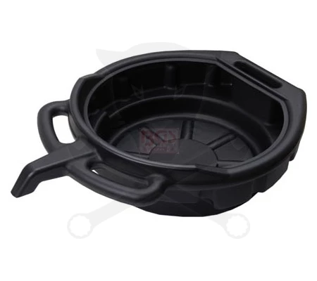 Olajleeresztő tálca 8 literes - átm: 400 mm x mag: 125 mm - BGS