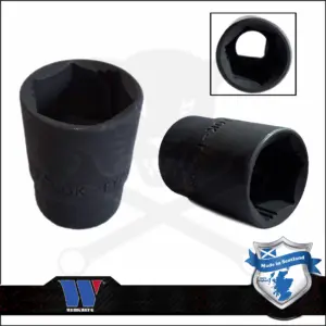 Lok-Typ Légkulcsfej - gépifej 1/2" 22 mm 6 lap alacsony - Welzh