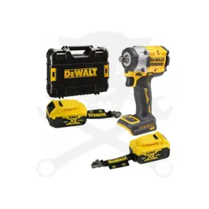Ütvecsavarozó, akkus 18V  406 Nm 1/2" 2db 5.0Ah, akasztóval -