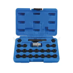 Kerékör kulcs készlet VW gyári kerékőrökhöz -lóhere minta- 22 db-os