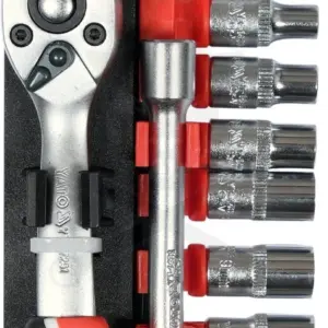 Dugókulcs - crowafej készlet 1/4" 6 lap normál 12 db-os  4-13 mm