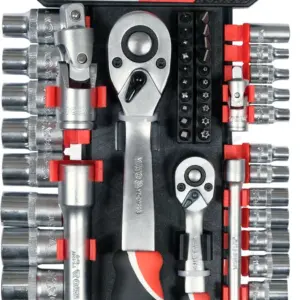 Dugókulcs készlet 1/4" - 1/2" 4-24 mm 51 db-os 6 lapú YATO
