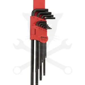 Torxkulcs "L" alakú készlet 10 db-os torx, hosszú - Genius