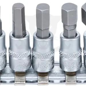 Rátűzőkulcs - crowa+bit 1/4" imbusz készlet 7 db-os, 4 - 12 mm