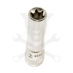 Dugókulcs - crowafej 1/4" belső hosszú torx E06 Genius