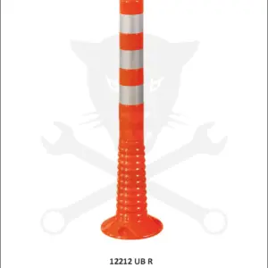 Elhajló oszlop  75 cm - narancs - TPU - Evelux