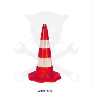 Forgalomterelő kúp  52 cm - 8 szög talp - TPE - Evelux