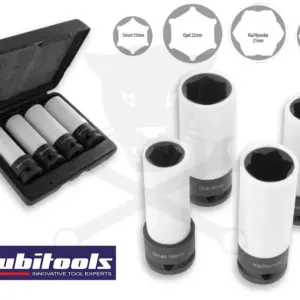 Légkulcsfej készlet 1/2"  4 db-os alufelnihez - SPECIÁLIS MÉRETEK