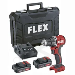 Fúró-csavarozó, akkus 18V   65 Nm 2db 2.5 Ah - Flex (DD 2G 18.0 EC LD/2.5 Set)