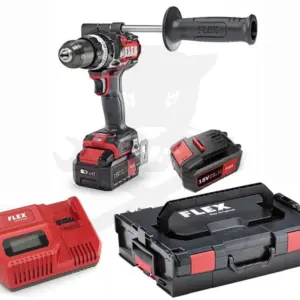 Ütvefúró-csavarbehajtó, akkus 18V  158 Nm 2x5Ah - FLEX (PD 2G 18.0 EC HD/5 Set)