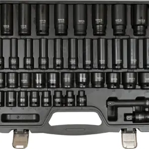 Légkulcsfej készlet 1/2" 40 db   9-30 mm rövid-hosszú
