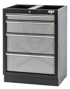 Műhelybútor SP SERIES Alsó rész: 4 fiókos szekrény 680x458x910 mm