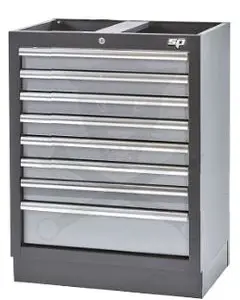 Műhelybútor SP SERIES Alsó rész: 8 fiókos szekrény 680x458x910 mm