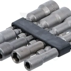 Csavarbehajtó hatlap csavarra, bit befogással készlet6-13 mm /  65mm - BGS