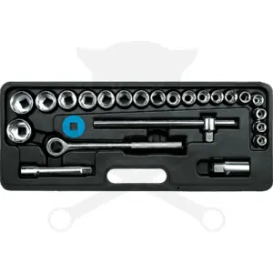 Dugókulcs készlet 1/2" 6 lap 8-30 mm 24 db-os -