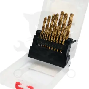 Csigafúró készlet HSS TiN Titán bevonatú 19 db-os 1.0-10.0 mm Yato