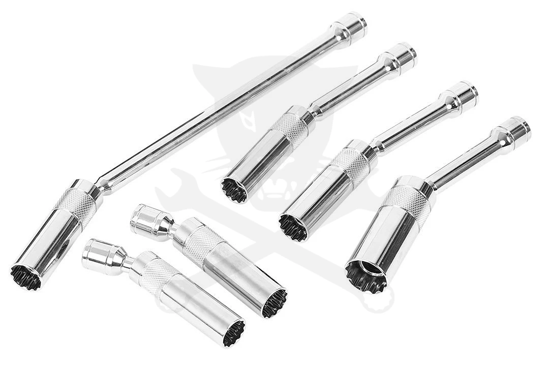 Gyertyakulcs készlet 3/8" 6 db-os 14-16-21 mm mágneses csuklós - NEO - Image 2