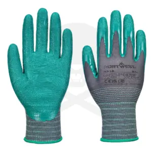 Kesztyű - szerelőkesztyű - Ráncolt Nitril ANTIMIKROBIÁLIS 10/XL