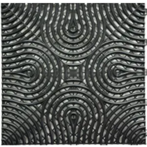 Műhelypadló - SwissDeck RibDeck Infinity 33,3x33,3cm Pearl Black