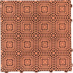 Sportpálya padló - SwissDeck SportDeck 33,3 x 33,3 cm - Terra Cotta