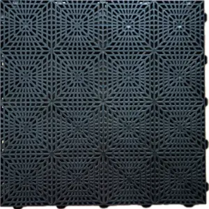 Sportpálya padló - SwissDeck SportDeck 33,3 x 33,3 cm - Jet Black