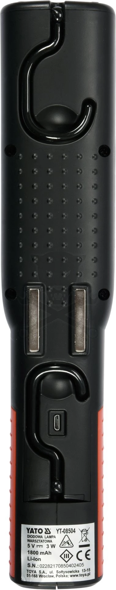 Szerelőlámpa LED 3W COB IP65 180 °-os fejdőlésszög - Yato - Image 3