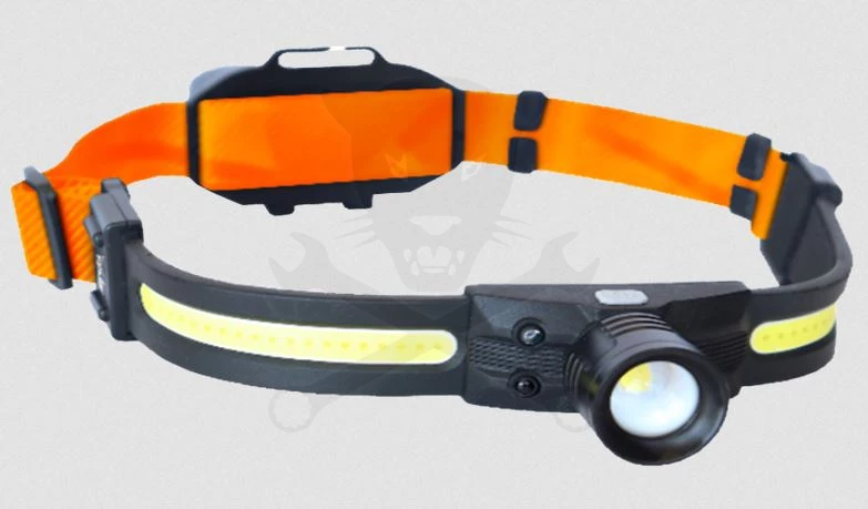 Szerelőlámpa - Fejlámpa LED COB Multifunkc. 2:1 akkus USB +szenzor -SP - Image 3