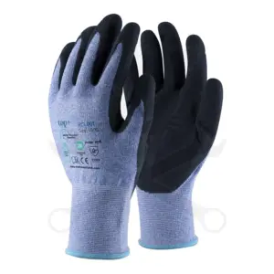 Kesztyű - szerelőkesztyű - Szuper könnyű, Latex kék 9/L