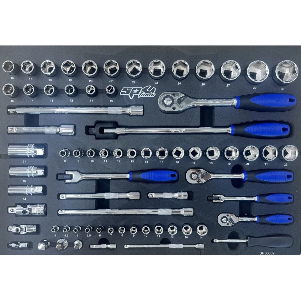 Szerszámos kocsi gyári-felszerelt 321 db-os 7 fiók CUSTOM Ser.- FEKETE - Image 2