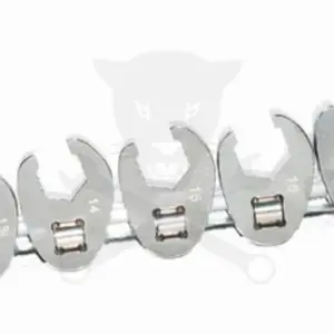 Villáskulcs adapter készlet nyitott 3/8" 10 db-os 10-19 mm "Crowfoot" készlet