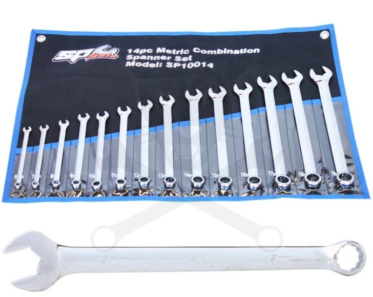 Csillag-villáskulcs készlet 14 db-os 6 - 19 mm - QUAD DRIVE - SP Tools