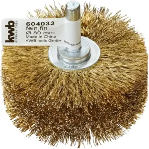 Drótkorong csapos körkefe 80 mm-es acél szálak réz bevonat 80x8mm