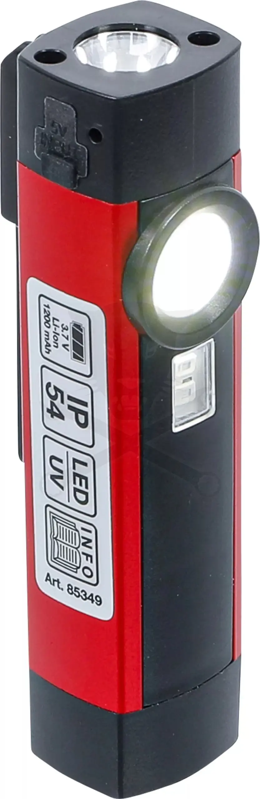Szerelőlámpa LED COB ledes elemlámpa mini zsebfény UV-s - BGS - Image 3