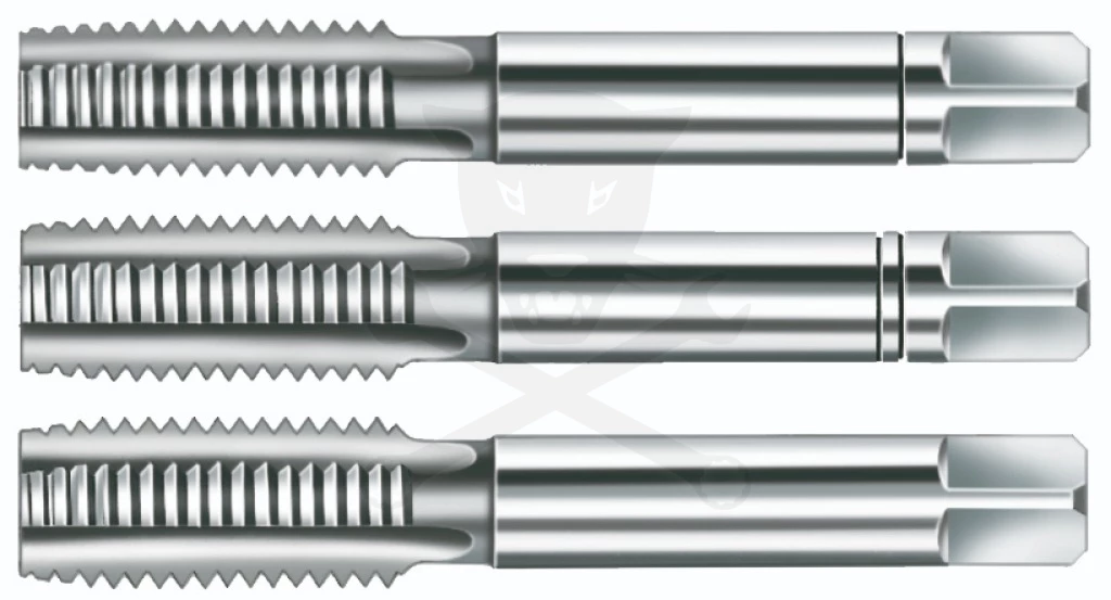 Menetfúró kézi készlet 3/8" x 16 BSW - 3 db-os HSS - Bucovice