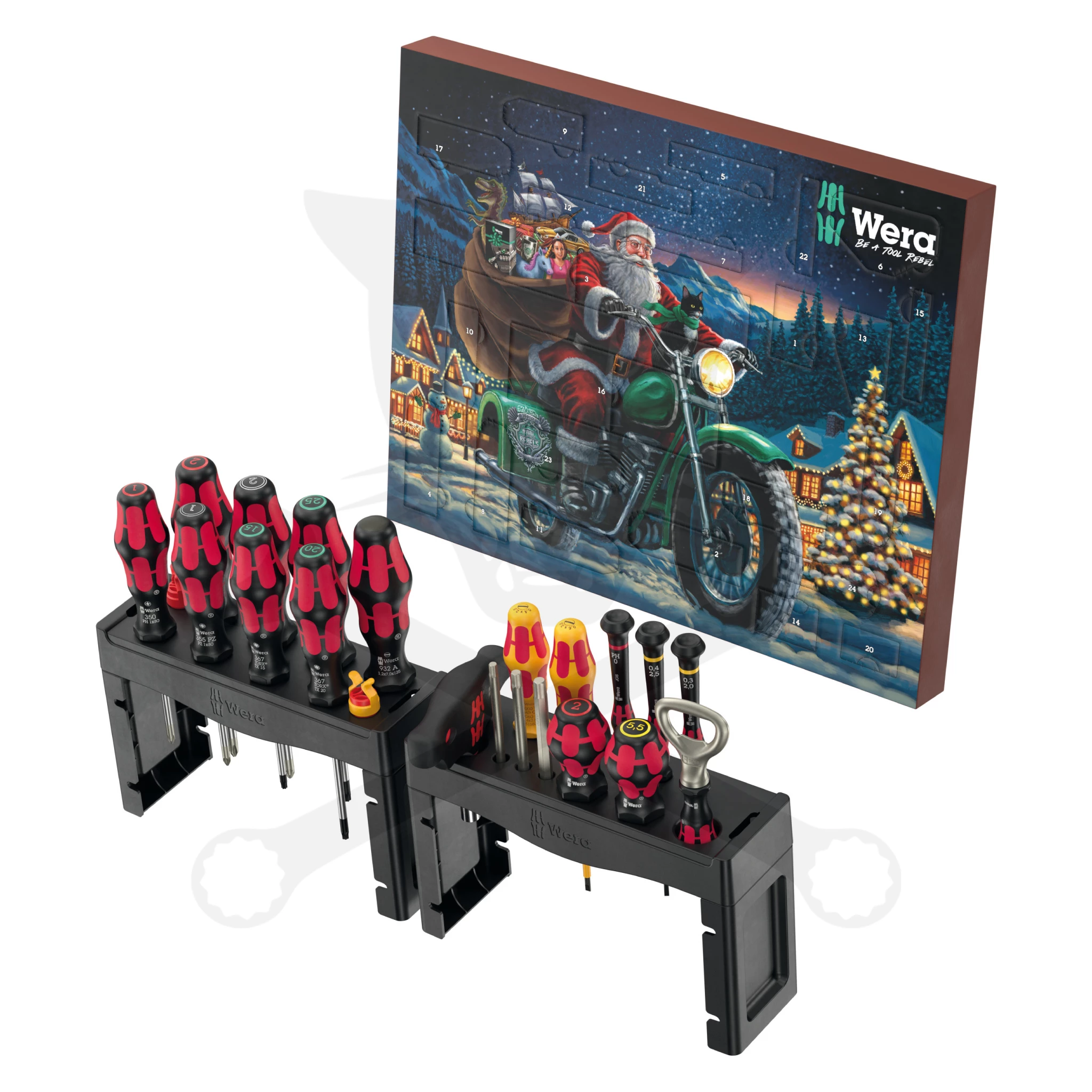 Karácsonyi szerszámkészlet ADVENTI KALENDÁRIUM - Wera - 28 db-os