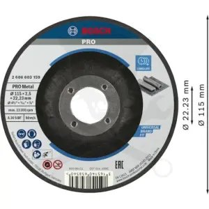 Vágókorong 115x2.5 mm A30 S BF PRO Metal - acél - Bosch