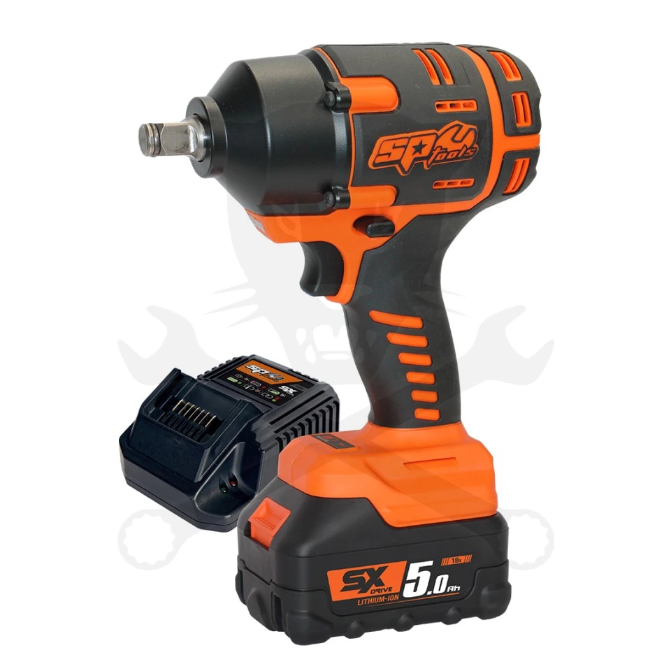 Ütvecsavarozó, akkus 18V 970 Nm 1/2" 1 db 5.0Ah + 5db fej - SP Tools - Image 3