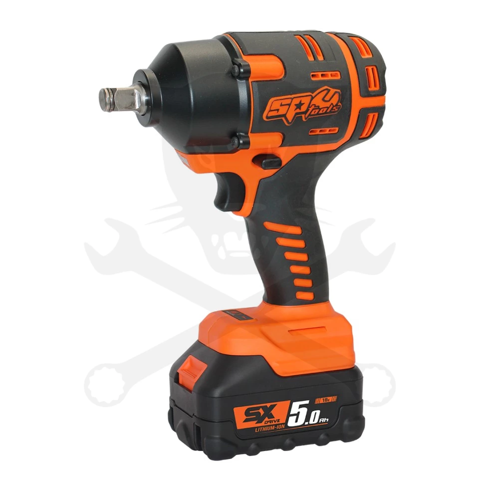 Ütvecsavarozó, akkus 18V 970 Nm 1/2" 1 db 5.0Ah + 5db fej - SP Tools - Image 4