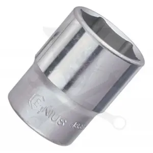 Dugókulcs - crowafej 1/2" 6 lap normál 08 mm Genius