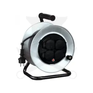 Kábeldob 25 m - IP44 gumi kábel 3 x 1.5 mm2 - 3000W kültéri FÉM