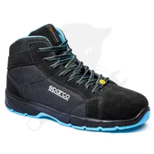 Munkavédelmi bakancs SPARCO - Horizon-H FARGO ESD S3S SR FO Fekete-Kék 43-as