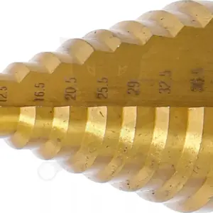 Lemezfúró, lépcsős – 1 db-os HSS 6-40,5 mm TiN bevonat – BGS