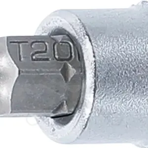 Rátűzőkulcs - crowa+bit 1/4" torx, furatos TPX20 x 38 mm - BGS