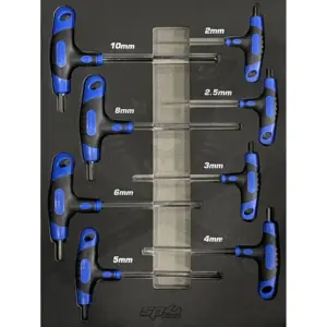 Tálcás SP Tools "S" T-fogós imbusz készlet 8 db-os